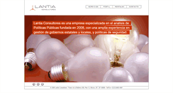Desktop Screenshot of lantiaconsultores.com